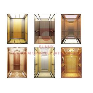 ISO9001 Transparent Glass Observation VVVF Machine Room Less Elevator