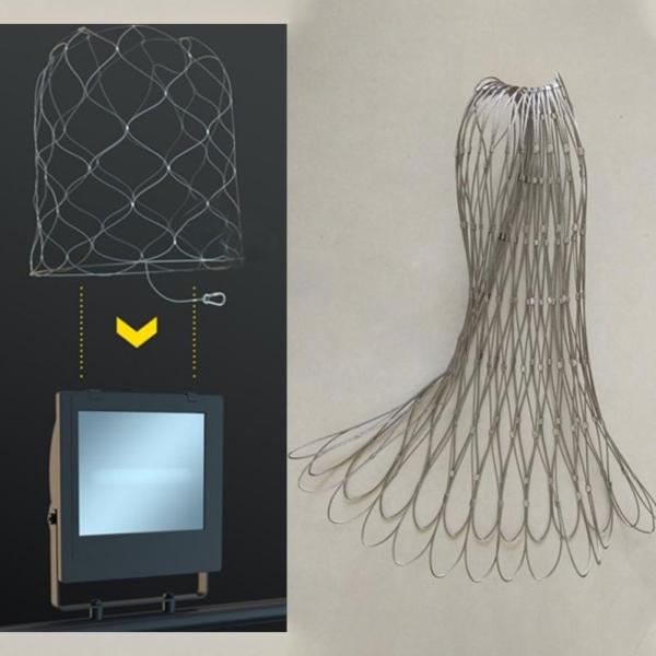 SS 304 316 Flexible Stainless Steel Wire Rope Mesh Anti-Theft Rope Net Wire Mesh