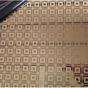 AISI 304 Mirror Etching Gold Stainless Steel Sheet Manufacturer In China