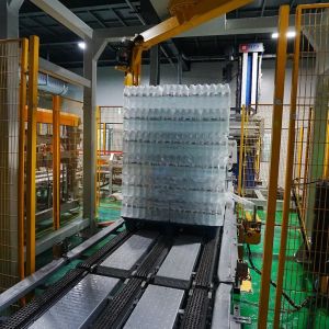 Low-Profile Dual-Lane Gantry Palletizer Carton Palletizer for Juice Beverage