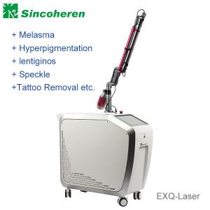 Cheap Q Switch ND YAG Laser System , FDA Approved Tattoo Removal Machine for sale