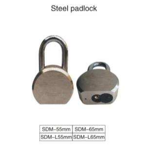 Round Stainless Steel Padlock High Security With 5 Pin Tumber Cylinder