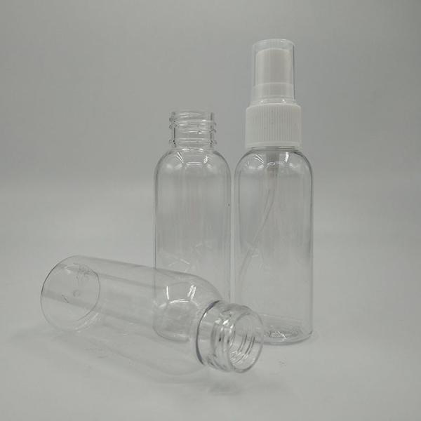 Round PET Plastic Spray Bottle 10ml 15ml 30ml 50ml 60m 70ml 100ml 200ml 500ml