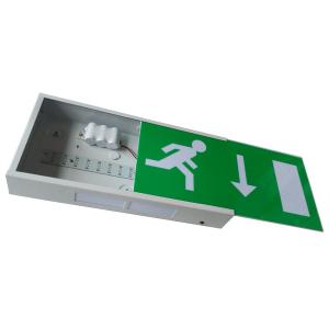 Running Man Rechargeable LED Exit Signs Wall Surface Mounted , CE Certification