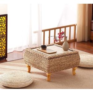 The cane makes up tatami tea table window table of the sitting room windows