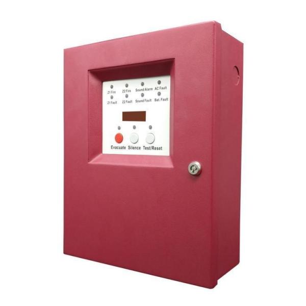 Quality Conventional 2 Zone Fire Alarm Controller For Wired Smoke Detector Alarm System wholesale