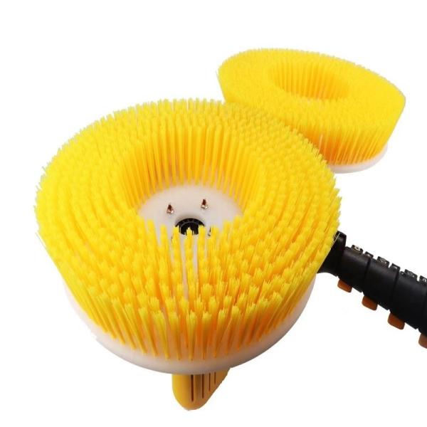 Quality Customized Request Solar Panel Cleaning Brush with Double-Disc Heads Rotary Brush wholesale