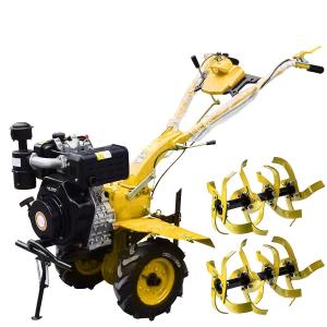 China 188F Wet Friction Plate Tiller Ploughing Machine Diesel 7.2KW Stepless on sale