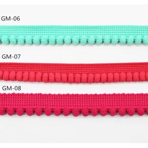 GM05 Eco Friendly Green 10mm Pom Pom Fringe