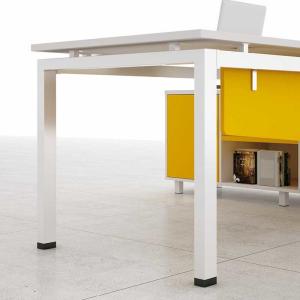 White 4 Person Office Cubicle Workstation Staff Open Workstation