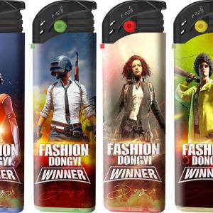 Cheap Customization Custom Personality Graphic Cigarette Lighter Ultra-Thin Electric Lighter for sale