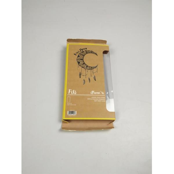 Quality Custom Mobile Phone Case With Window , Folding Color Print Hot Stamp Electronics Packaging Box wholesale