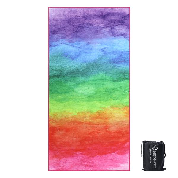 Custom Oversized Quick Dry Lightweight extra Large Microfibre Beach Towel for