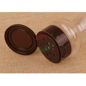 Recyclable Clear Plastic Cylinder 200Ml Spice Packaging Canister With Shake Top