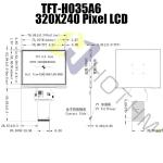 Sunlight Readable TFT LCD Display Modules 3.5 Inch RGB Interface TFT-H035A6QVIST