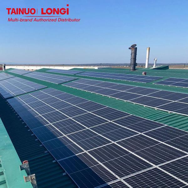 Single Glass A Grade PV Panel Solar For Solar Plant Tech Longi Himo X6 Solar