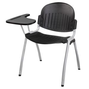 Cheap durable anti skid Stacking Conference Chairs College Chair With Writing Pad for sale