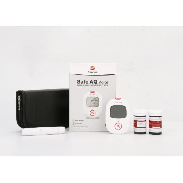 Safe AQ Voice reminder Durable Blood Glucose Meter Kit 7/14/28/60/90 Testing