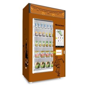Fresh Egg Fruit Salad Elevator Vending Machine With 23.6 Inches Screen
