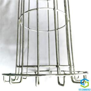 Galvanized Wire 120mm Dust Collector Filter Cage Wire Bent Bottom