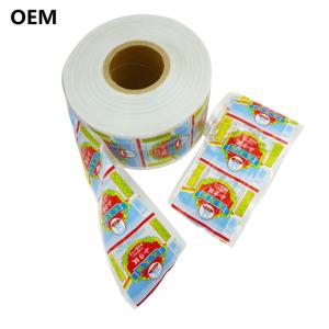 White Colour Flexography Printed Plastic Sausage Casings For Sausages