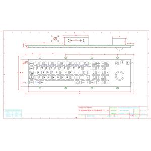 Stainless Steel Keyboard With Trackball