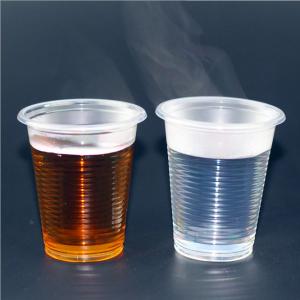 safety 100 Disposable Clear Plastic Cups in 180ml For Drink,Party,Pint