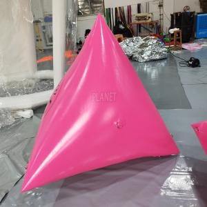 Custom Logo Triathlon Floating Inflatable Swim Buoy Inflatable Triangle Water
