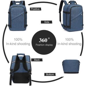 Navy Lightweight Daypack for Flight 20L Carry on Airplane Approved Under Seat