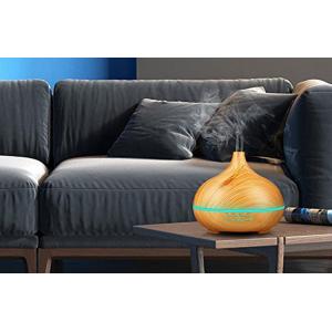 550ml Cool Mist Grain Aromatherapy Diffuser with Auto-Off Safety Switch for Home