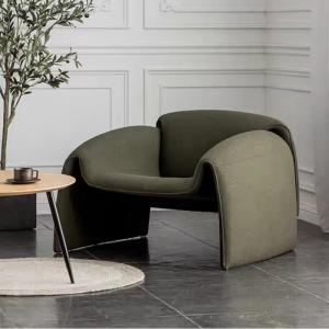 Crab Inspired Design Stylish Fabric Armchair with Wide Seat Spacious
