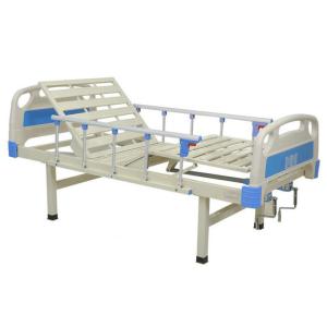 China 2 Functions Adjustable Manual Hospital Bed Two Cranks For Disabled Patient on sale