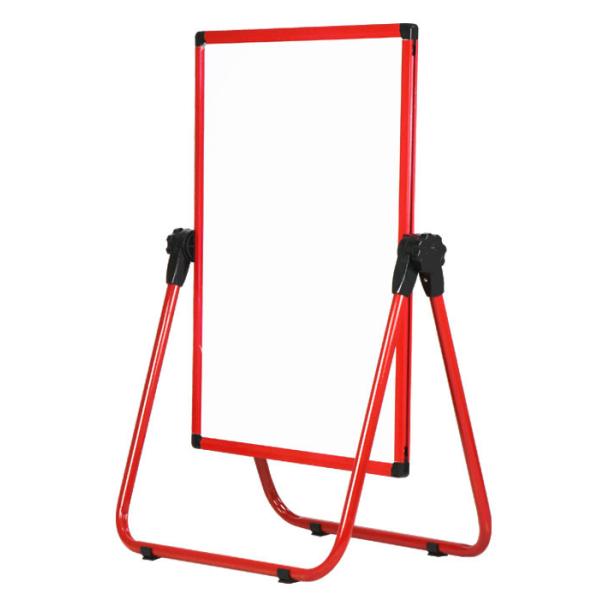 Quality Red Frame U Stand Mobile Magnetic Whiteboard Anti - Deform Performance wholesale