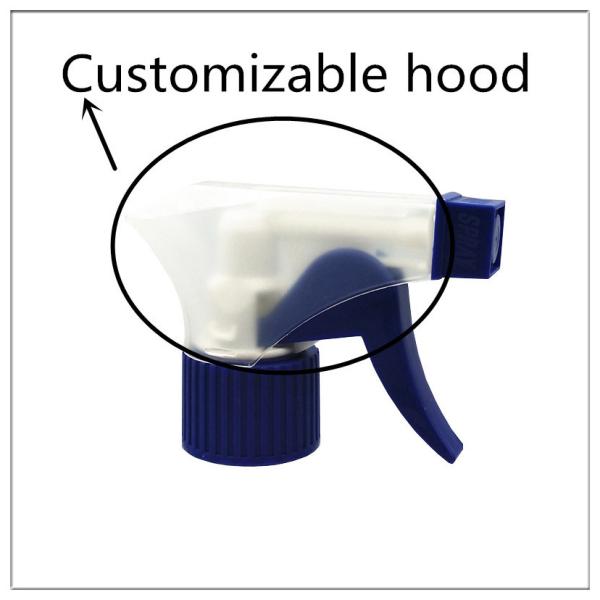 Transparent Cover Chemical Trigger Sprayers Customized Tube Length