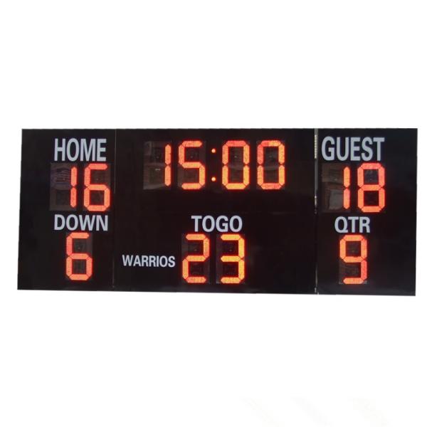 Quality LED Electronic Sports Scoreboard , Multi Sport Scoreboard Front Face UV Protection wholesale