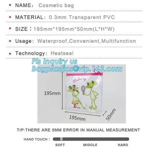 plastic bag with zip lock for cosmetic, slide lock poly bag, standing up zip