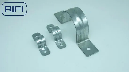 Quality UL Listed Galvanized Steel Twohole Conduit Strap for 1/2"-4" EMT Wall Mount wholesale