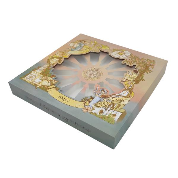 Paper Cardboard Packaging Box Printing 12 Bottles Skin Care Gift Box With Clear Window