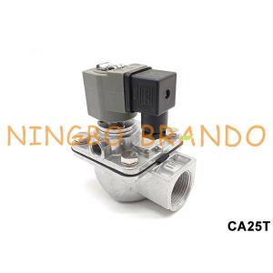 AC220V DC24V CA25T 1" Dust Collector Pulse Jet Valve Right Angle