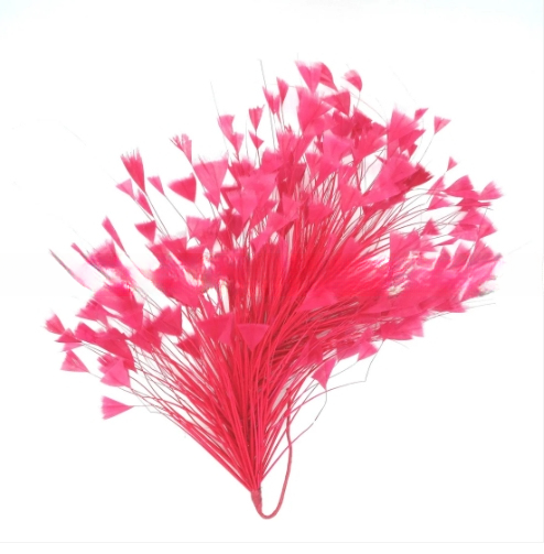 Elevate Your Dress Decoration with Chicken Feather Flower Mount and Wire Accessory