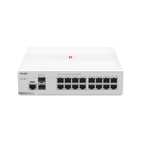 High-Performance 16-Port Ruijie Switch With 10G Uplink & Flexible Stacking For