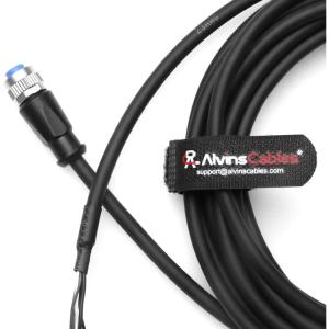 Alvin's Cables M12 A Coded 4Pin to Open End Power Cable 1m for Automation
