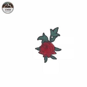 Classic Rose Embroidery Designs Patches Custom Color For Decorate Apparel
