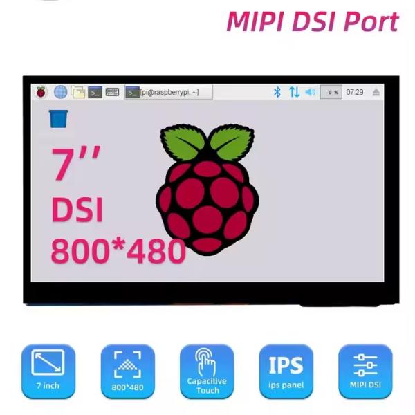 7 Inch 800*480 MIPI-DSI IPS LCD Display Capacitive Touch Screen Module for