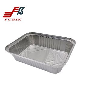 Cheap 8011 Aluminium Foil Lunch Box Rectangular Safe Material for sale