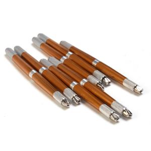 Cheap Lightweight Microblading Manual Pen 3 Needle Lock , Permanent Eyebrow Pen for sale