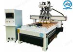 Automatic Tool Changer Computer Controlled Wood Router Machine With 4 Heads