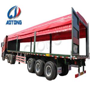 China FUWA / BPW Axle Van Curtain Side Semi Trailer To Carry Bulk Cargo on sale