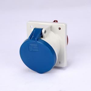 63A IP44 220v 6h Straight Durable Panel Mount Power Socket IEC Standard