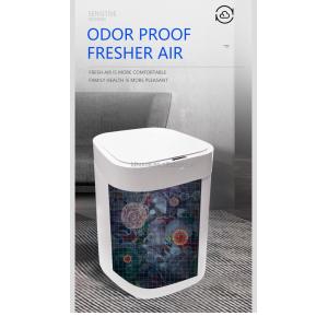 Voice Control Smart Trash Can 17L Intelligent Sensor Trash Can Rectangular